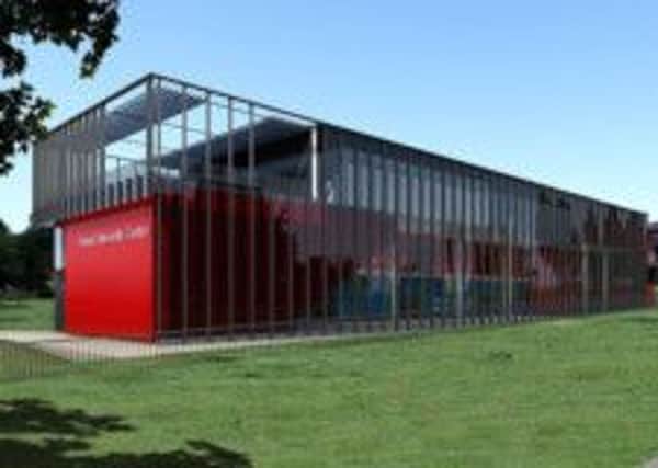An artists impression of the proposed new university building at the colleges Derby Road campus which will cost £7.8m
