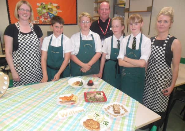 The winning Willow team in Brunts Academy's Masterchef competition.