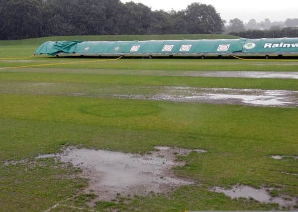 NMAC-Welbeck v West Indian Cavaliers-RG-3
Covers protect the pitch as water settles on the square