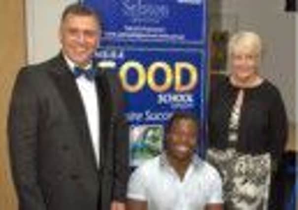 Paralympian and TV presenter Ade Adepitan was guest of honour at Selston High School's annual achievement evening.