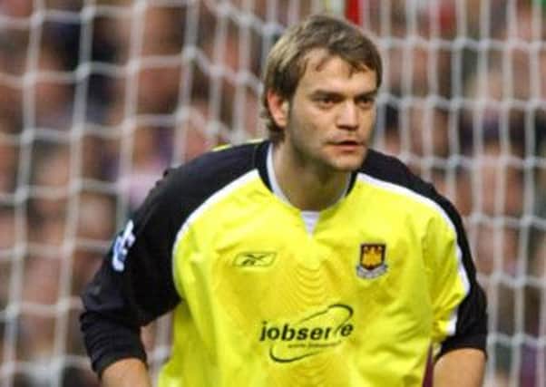 Library FILER dated 03/02/2007 of West Ham United goalkeeper Roy Carroll. PRESS ASSOCIATION photo. Issue date: Saturday July 7, 2007. Rangers have signed former West Ham and Manchester United goalkeeper Roy Carroll on a one-year contract. See PA story SOCCER Rangers. Photo credit should read: Rui Vieira/PA Wire.THIS PICTURE CAN ONLY BE USED WITHIN THE CONTEXT OF AN EDITORIAL FEATURE. NO WEBSITE/INTERNET USE UNLESS SITE IS REGISTERED WITH FOOTBALL ASSOCIATION PREMIER LEAGUE.