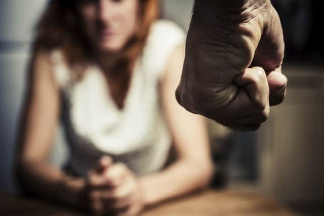 Woman in fear of domestic abuse