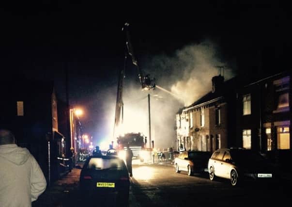 House fire in Milton Street, Kirkby in Ashfield