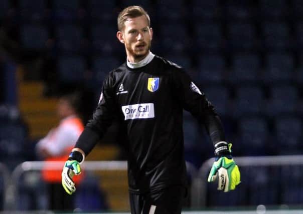 Mansfield Town goalkeeper Sascha Studer. Picture by Dan Westwell.