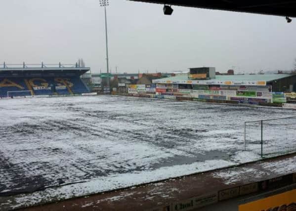 Mansfield Town FC's One Call Stadium pitch
