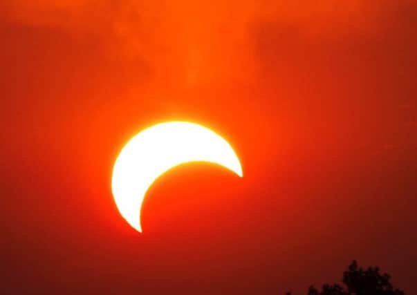 A partial eclipse of the Sun in on the way