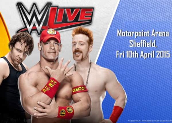 WWE Live superstars at Sheffield Motorpoint Arena on Friday, April 10, 2015.
