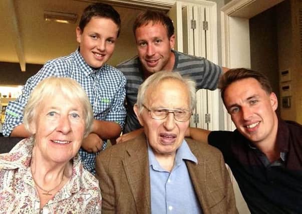 Sam and Chris  Ogrizovic with their grandfather Nicola.