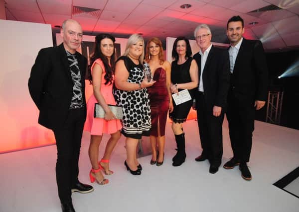 The team at KH Hair Mansfield at the awards