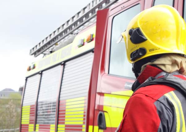 Fire crews were called to an unsafe building in Morecambe