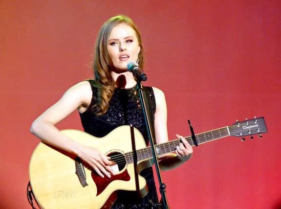 Jessica Boot, Miss Mansfield and Sherwood Forest 2014/15, showcases her musical talent in Ohio