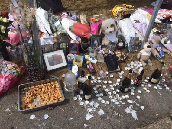 Tributes have been left for Hucknall teenager Joe Cannon at Shaw Crescent and Robin Hood Drive.