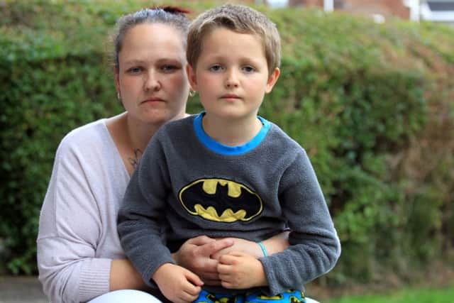 Rachel Boyd's 7 year old son son Calvin Grieves was robbed in Eastwood.
