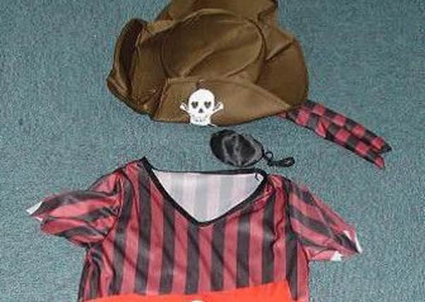 Pirates costume removed from sale after trading standards operation.