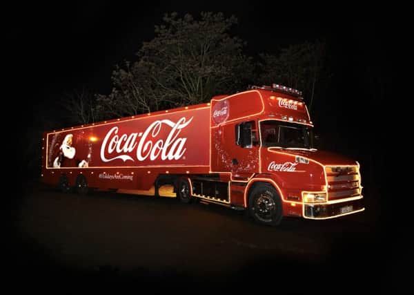 The Coca Cola truck is coming...