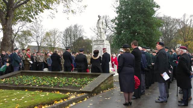 Remembrance Sunday 2015 at Sutton's Cenotaph