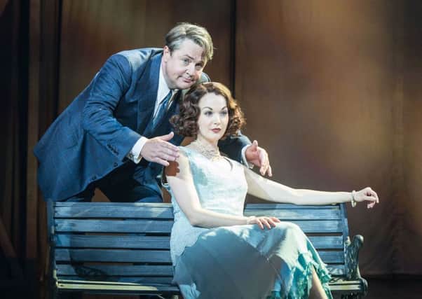 Michael Ball and Rebecca LaChance as Mack and Mabel.

Photo by Manuel Harlan