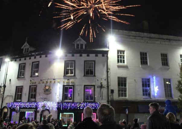 Fireworks at Mansfield Christmas Lights launch 20134.