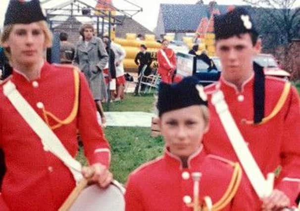 The Moss brothers at the Langley Mill Carnival in 1985.   Glyn, Dean, Darrel