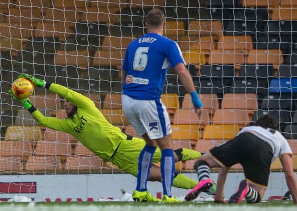 Port Vale vs Chesterfield - Tommy Lee makes a save - Pic By James Williamson