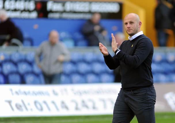Manager Adam Murray thanks the fans.