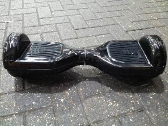 One of the seized hoverboards