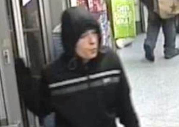 Nottinghamshire Police want to speak to this man in connection with a shop theft