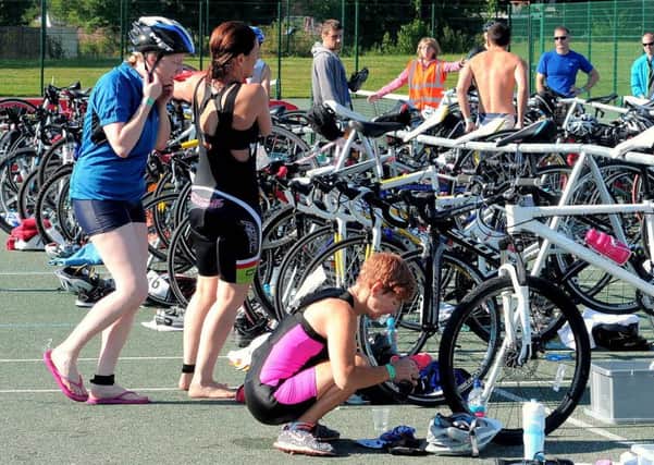 Action from the second ever Bassetlaw Sprint Triathlon at BPL Leisure Centre, Worksop