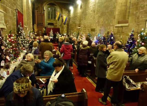 The Christmas Tree Festival held in St Michael's Church in Pleasley