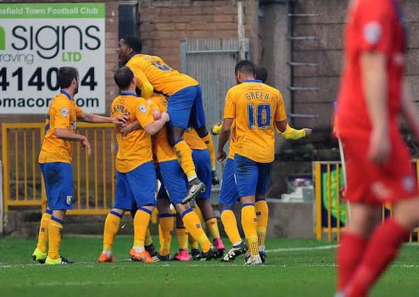 Mansfield Town v York City - Skybet League Two - One Call Stadium - Saturday 28th December 2015

Stags celebrate equaliser