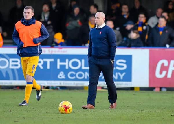 Mansfield Town's Mansger Adam Murray - Pic by Chris Holloway