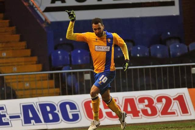 Stags striker Matt Green
Picture by Steve Uttley.