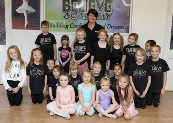 Believe Academy in Hucknall. Simone Witherden with some of the students