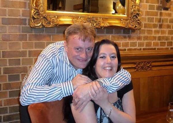 Andrew Lynn and fiance Katie Turton of Mansfield Woodhouse. Andrew died from cancer in August 2015.