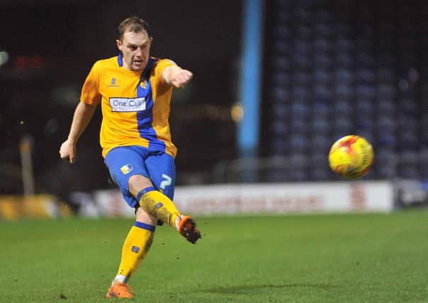 Mansfield Town v York City - Skybet League Two - One Call Stadium - Saturday 28th December 2015

Adam Chapman lets fly