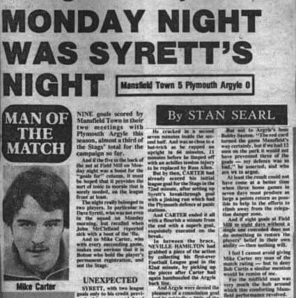 The headlines in the Chad from the 1979 win.