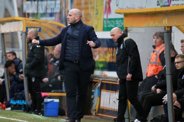 Mansfield Town v Portsmouth on Saturday March 19th 2016.