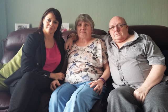 Ashfield MP Gloria De Piero with Pat and Ray Martin.