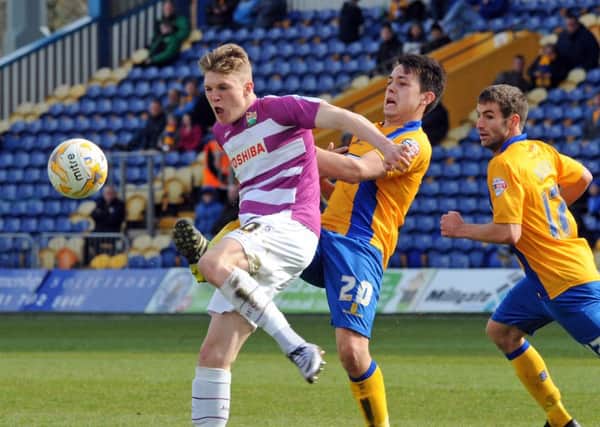 Mansfield Town v Barnet.
Jack Thomas in second half action.