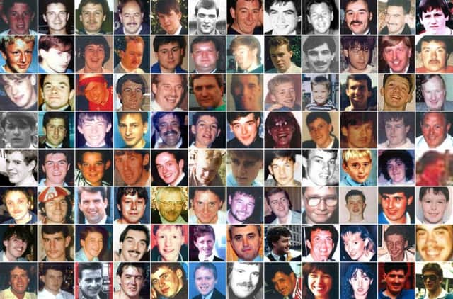 The victims of the Hillsborough disaster. Photo: PRESS ASSOCIATION