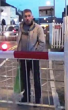 Polcie are looking to speak with this man as a witness to an incident where a 12-year-old boy was verbally abused at Worksop train station.