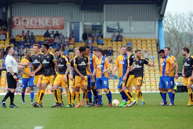 Mansfield Town v Cambridge Utd.
Second half coming together.