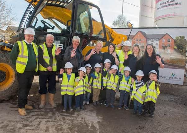 McCarthy and Stone welcomes Hucknall Day Nursery to the site of its Whyburn Court development in Hucknall where they learned about safety around building sites
