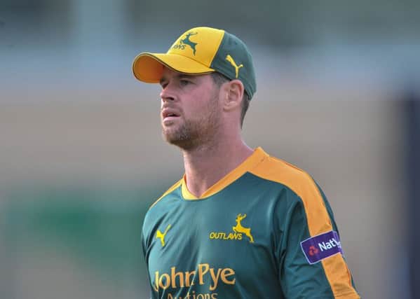 Dan Christian during the NatWest T20 Blast match between the Outlaws and the Rapids at Trent Bridge, Nottingham on 3 July 2015.  Photo: Simon Trafford