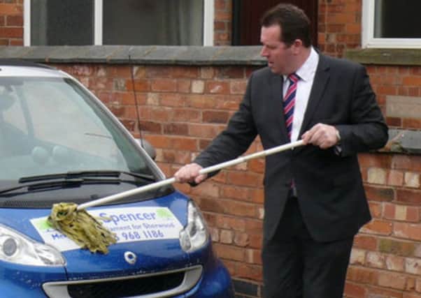 Sherwood MP Mark Spencer is campaigning to have dangerous parking rules changed.