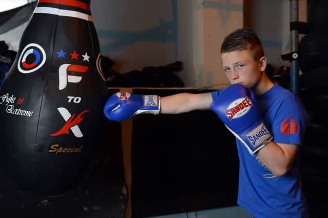 Feature on Bulwell Fight Factory, pictured is Lele Capeness