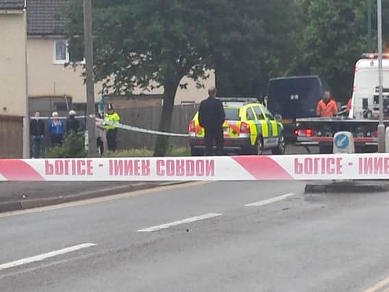 The area was cordoned off last night and the road is now re-opened. (Courtesy Nottingham Post)