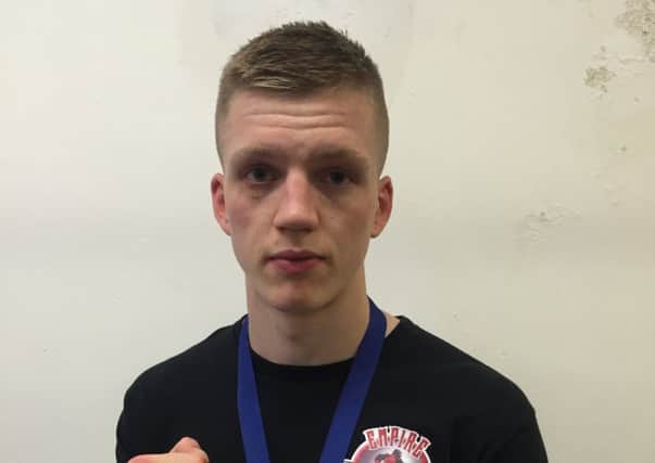 PACKING A PUNCH -- Jordan Cameron, who emulated Anthony Joshua by winning a gold medal at the Haringey Box Cup.