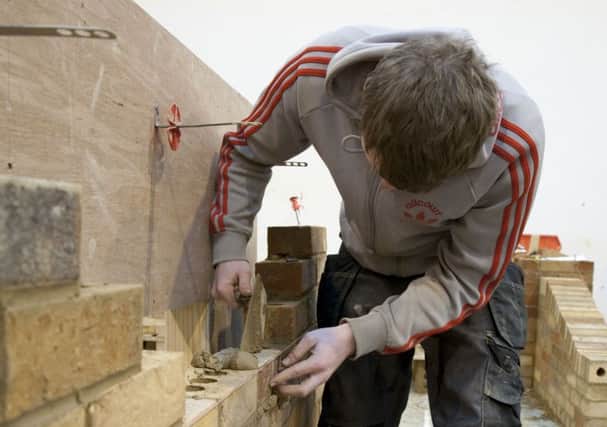 Student Working as part of construction course