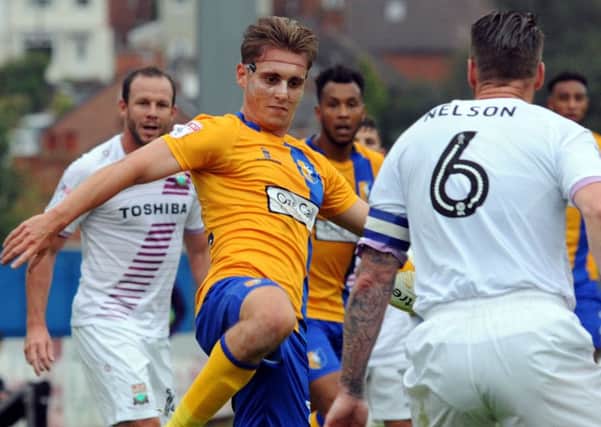 Mansfield Town v Barnet.
Danny Rose launches into a masked crusade against the Barnet defense.
